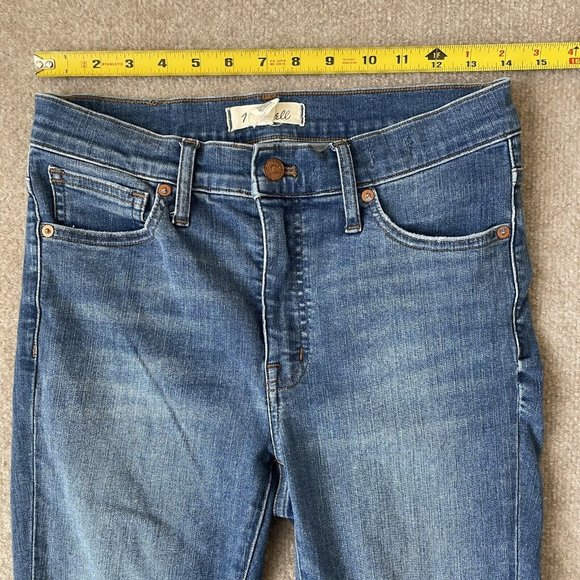 Madewell Women's Skinny Jeans - Distressed Blue - Picture 7 of 13